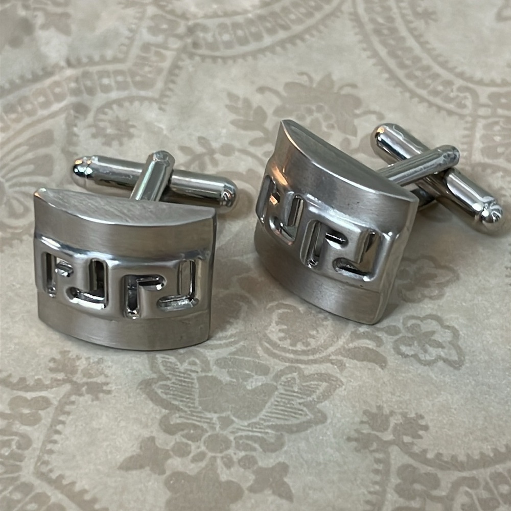 Versace Cuff Links Greek Key